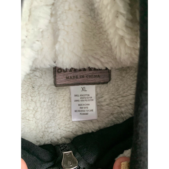 Victory Outfitters Men's Fleece Zip Up Hoodie with Soft Berber Lining S /XL - Picture 6 of 6